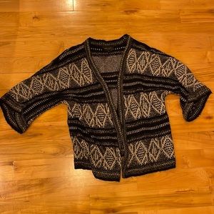 Blacks and white oversize cardigan